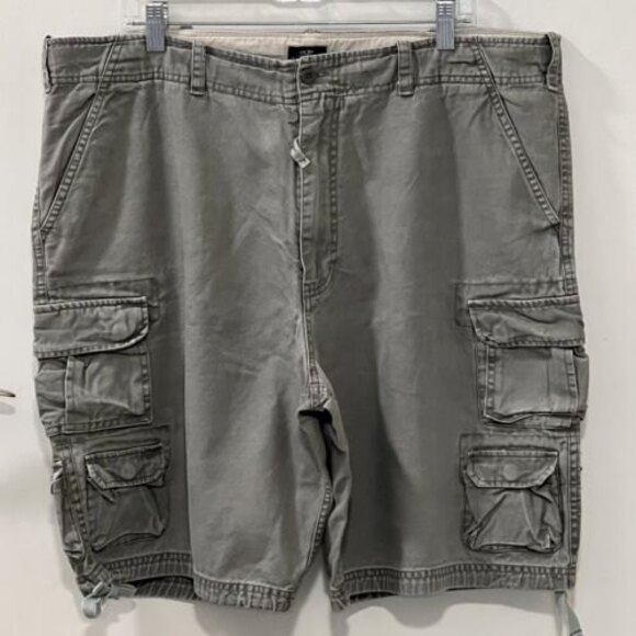 Bailey's Point Mens Gray Cargo Shorts Cotton Blend Summer Hiking Size 40 - Picture 2 of 12